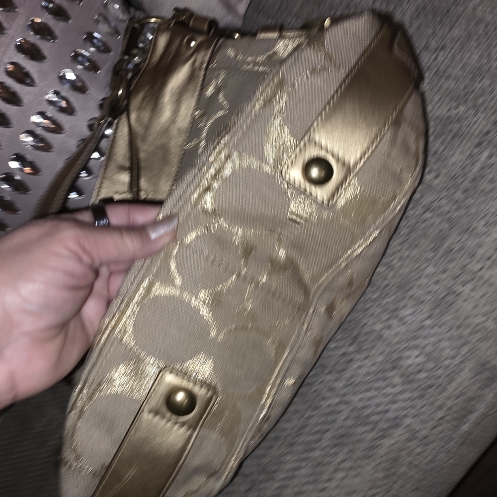Coach Gold Hobo Bag - Picture 4 of 10